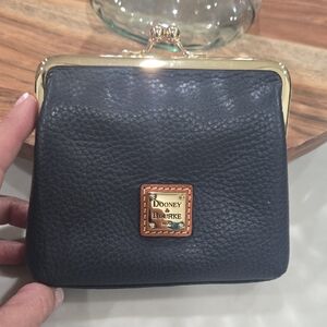 Dooney & Bourke Black Leather Coin Purse
